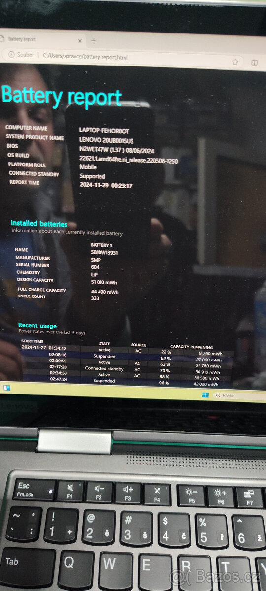 Lenovo ThinkPad x1 YOGA g5 i5-10610u 16/512GB√3kLCD√1r.z√DPH - 15