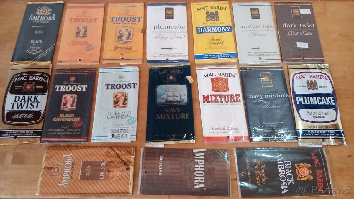 Plechovky, obaly, sáčky od tabáku, cigaret viz foto - 15