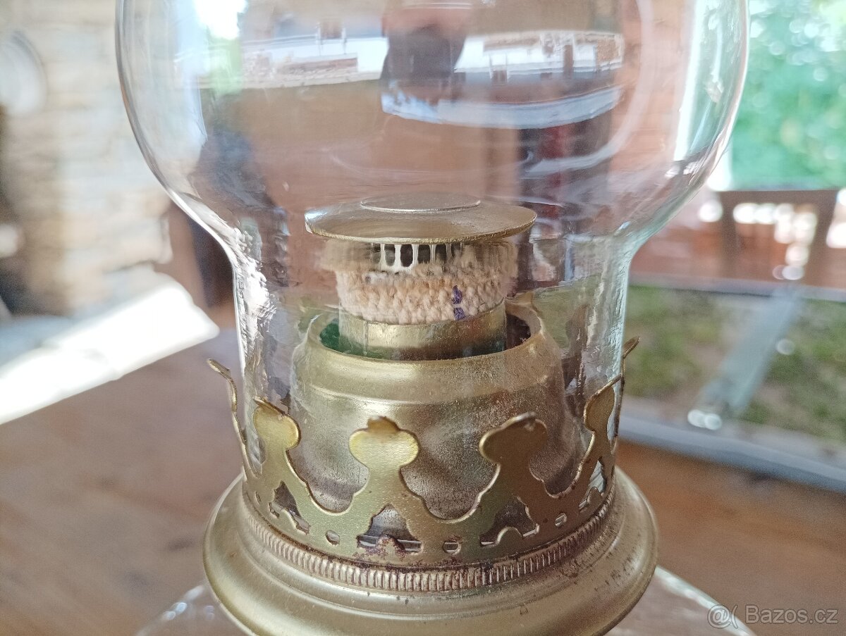 STAROŽITNÁ PETROLEJKA VE STYLU ART NOUVEAU, FRANCIE, 1900 - 15