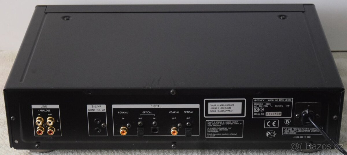 Minidisc SONY MDS-JB 920, DO, manuál, QS řada, MD disky - 15