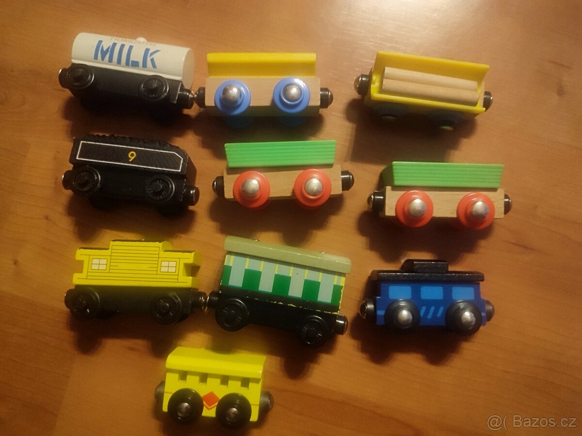 Dřevěné koleje, velká sada - 15