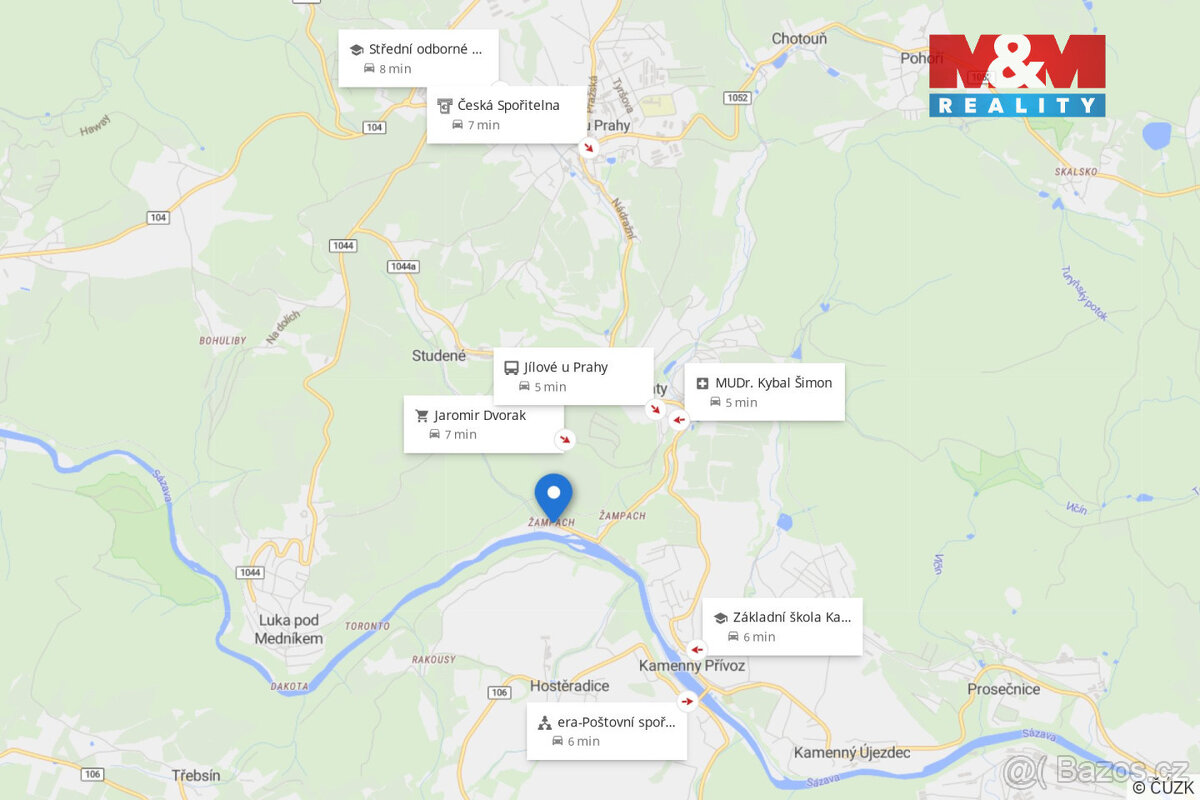 Prodej pozemku k bydlení, 1701 m², Jílové u Prahy - 15