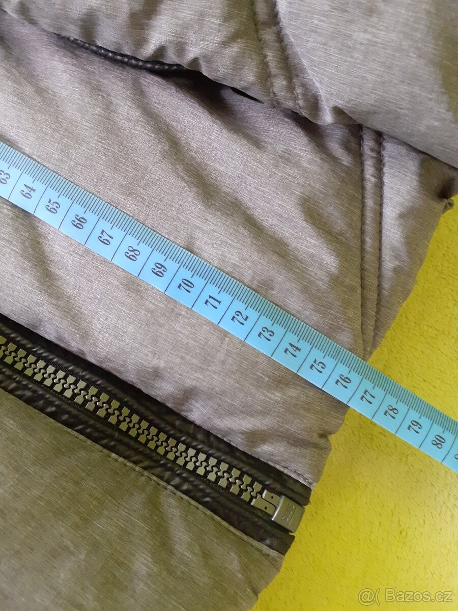 Dámská šedá zimní teplá bunda s páskem Yessica 44/46 - 15