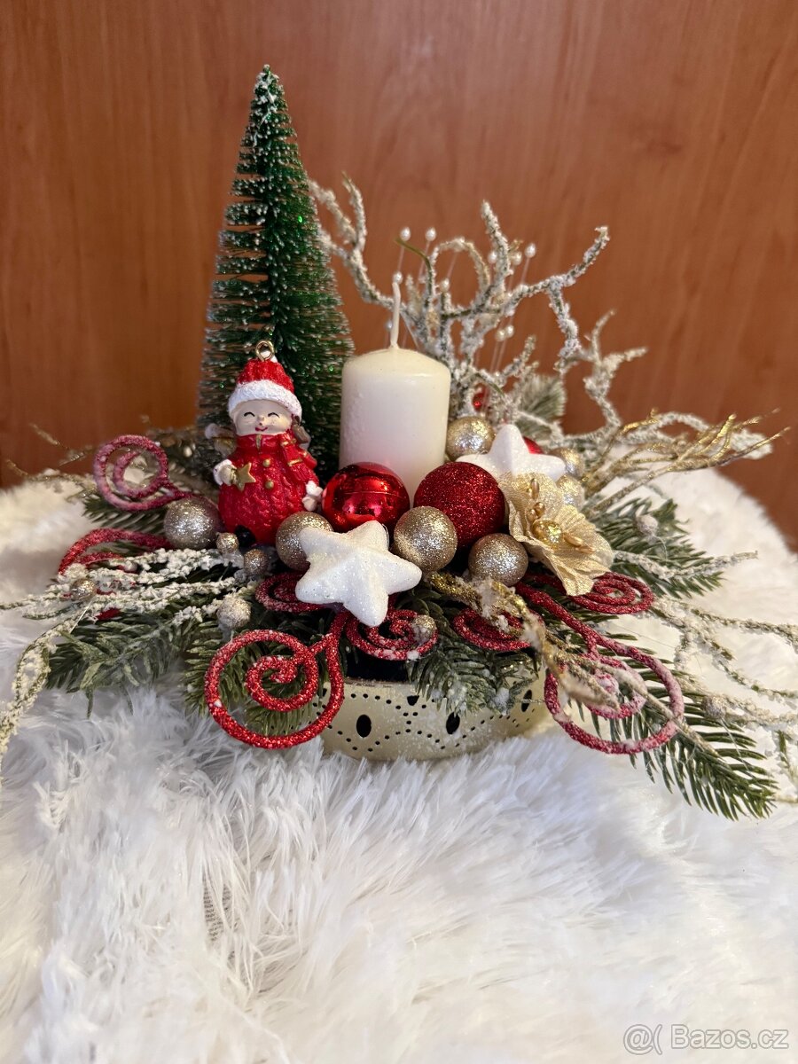 Vánoční dekorace, adventní svicny - 15