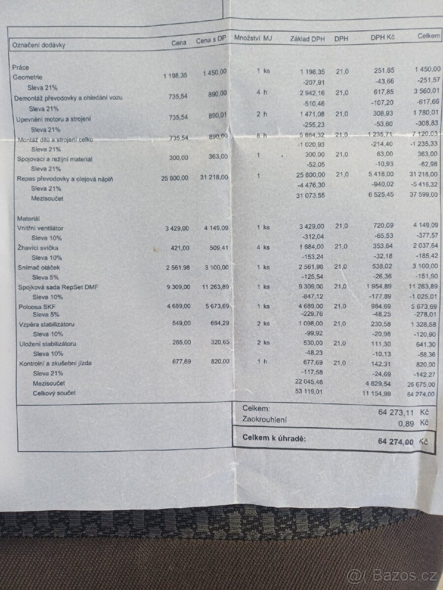 Transporter 1.9, spací vestavba - 15