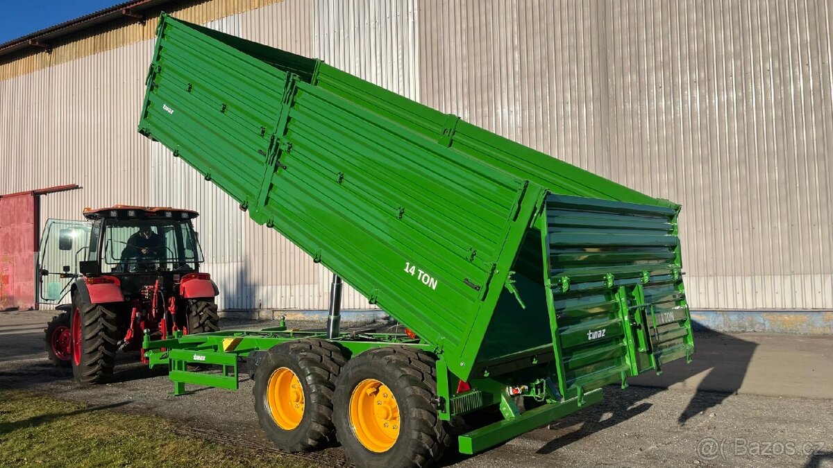 Traktorový návěs TINAZ, nosnost 10,12, 14t - 15