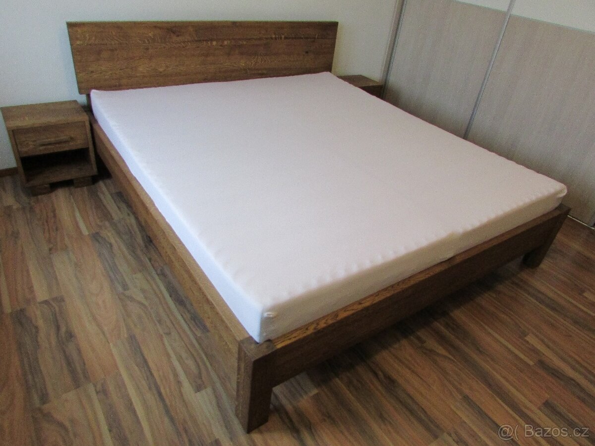 Masívna dubová posteľ Elegant + 2 stolíky zdarma, od 730€ - 15