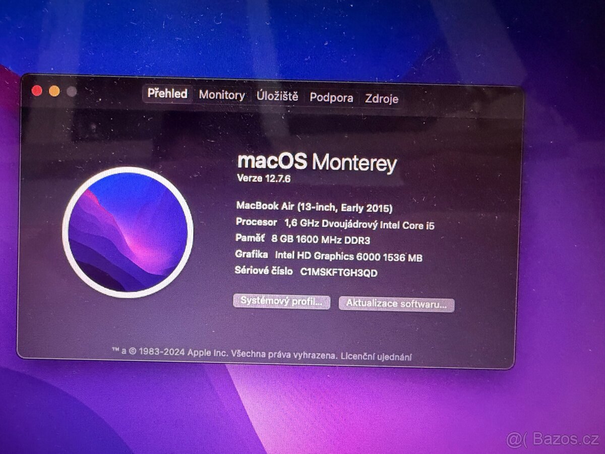 MacBook Air 13” 2015 / i5 / 8GB / 128GB - 15