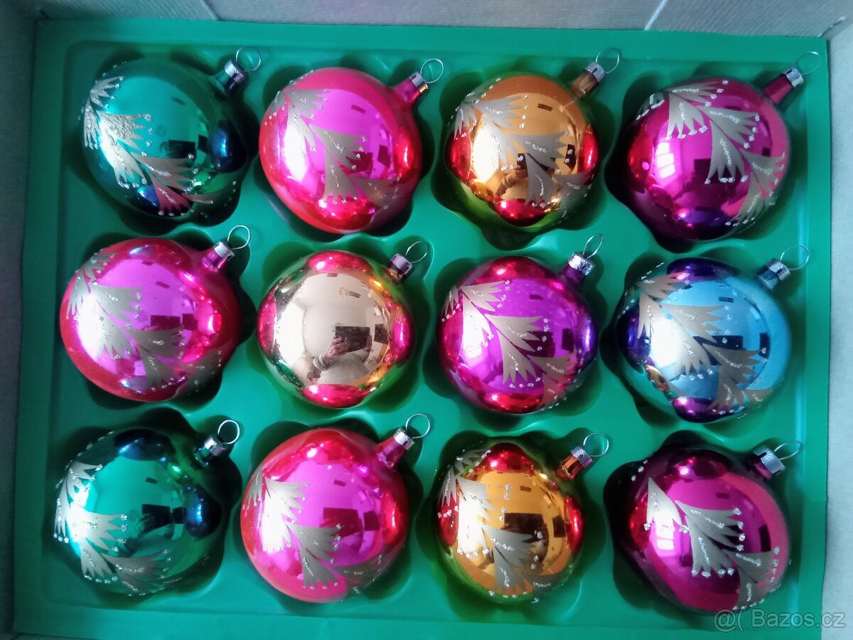 Staré ozdoby -různé- vánoční ozdoby, baňky - 15