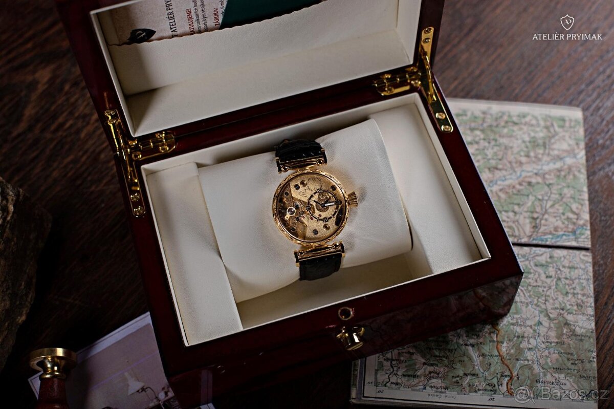 Jedinečné starožítné 8-denní hodinky HEBDOMAS 1910 - 15