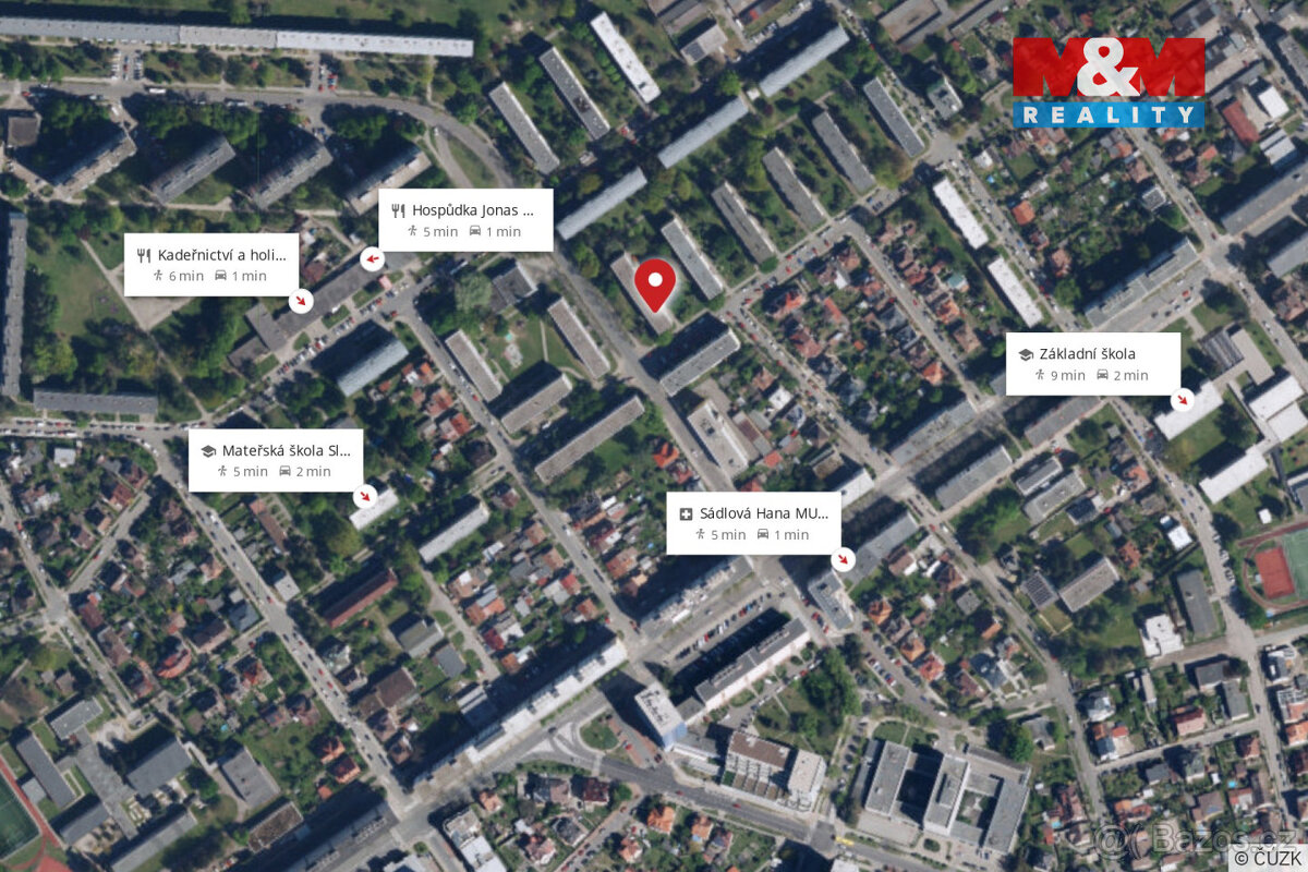 Prodej bytu 2+1, 59 m², Hradec Králové, ul. Markovická - 15