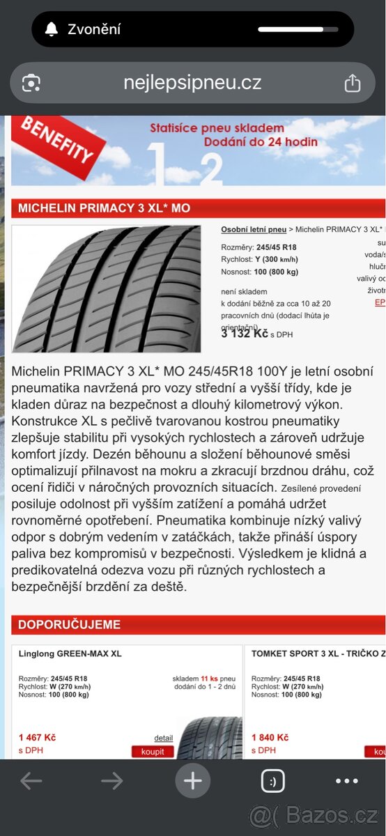 245/45 R18 MICHELIN letní - 15