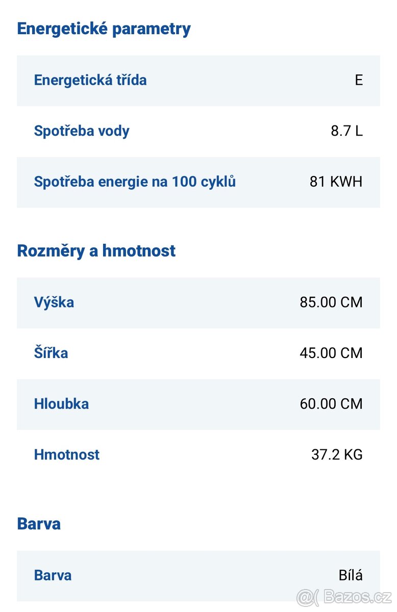 Myčka BEKO b300 - 15