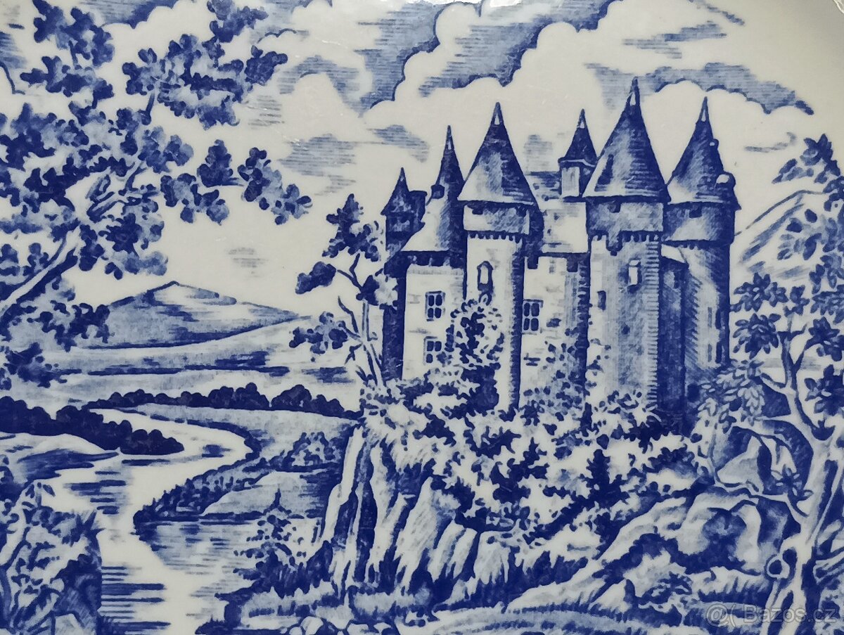 STARÝ PYROBLAN PORCELÁNOVÝ TALÍŘ BRITISH PETROLEUM FRANCE - 15