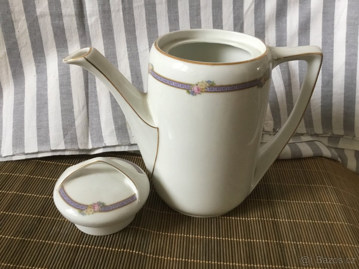 karafa, cukrenka, odlivky, talirek, konvice - 15