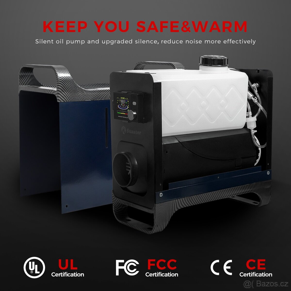 Naftové topení 8kW, 12-24-230V, auto START/STOP, bluetooth - 15