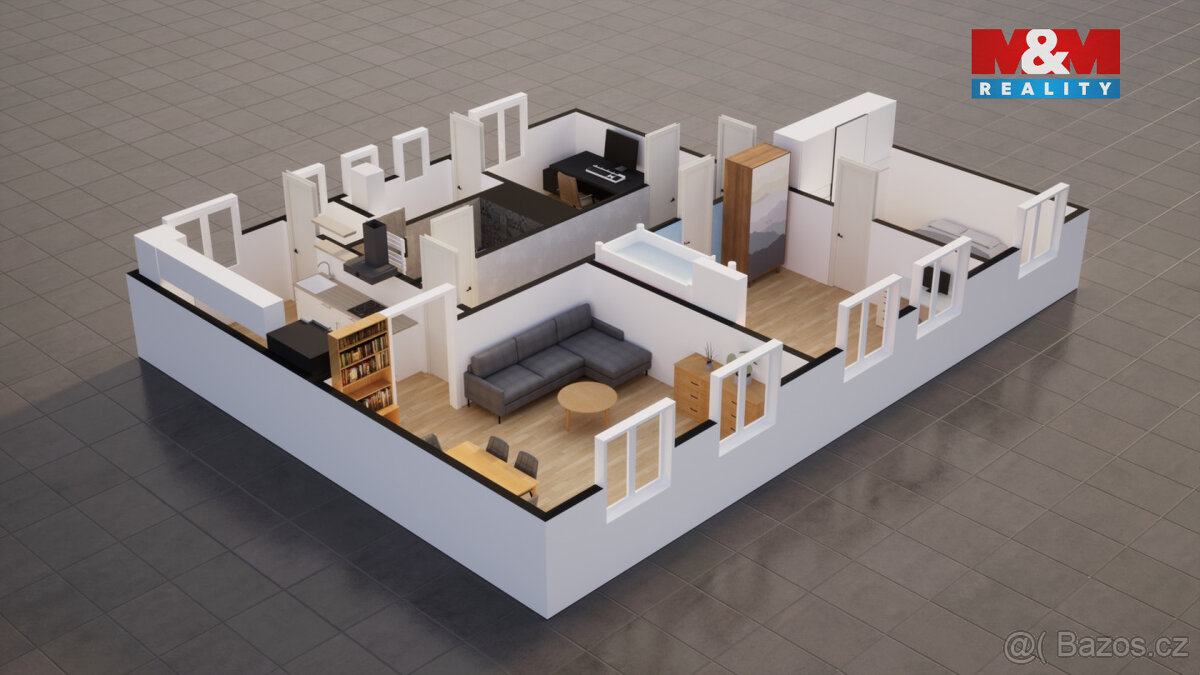 Prodej bytu 4+1, 94 m², Děčín, ul. Nerudova - 15