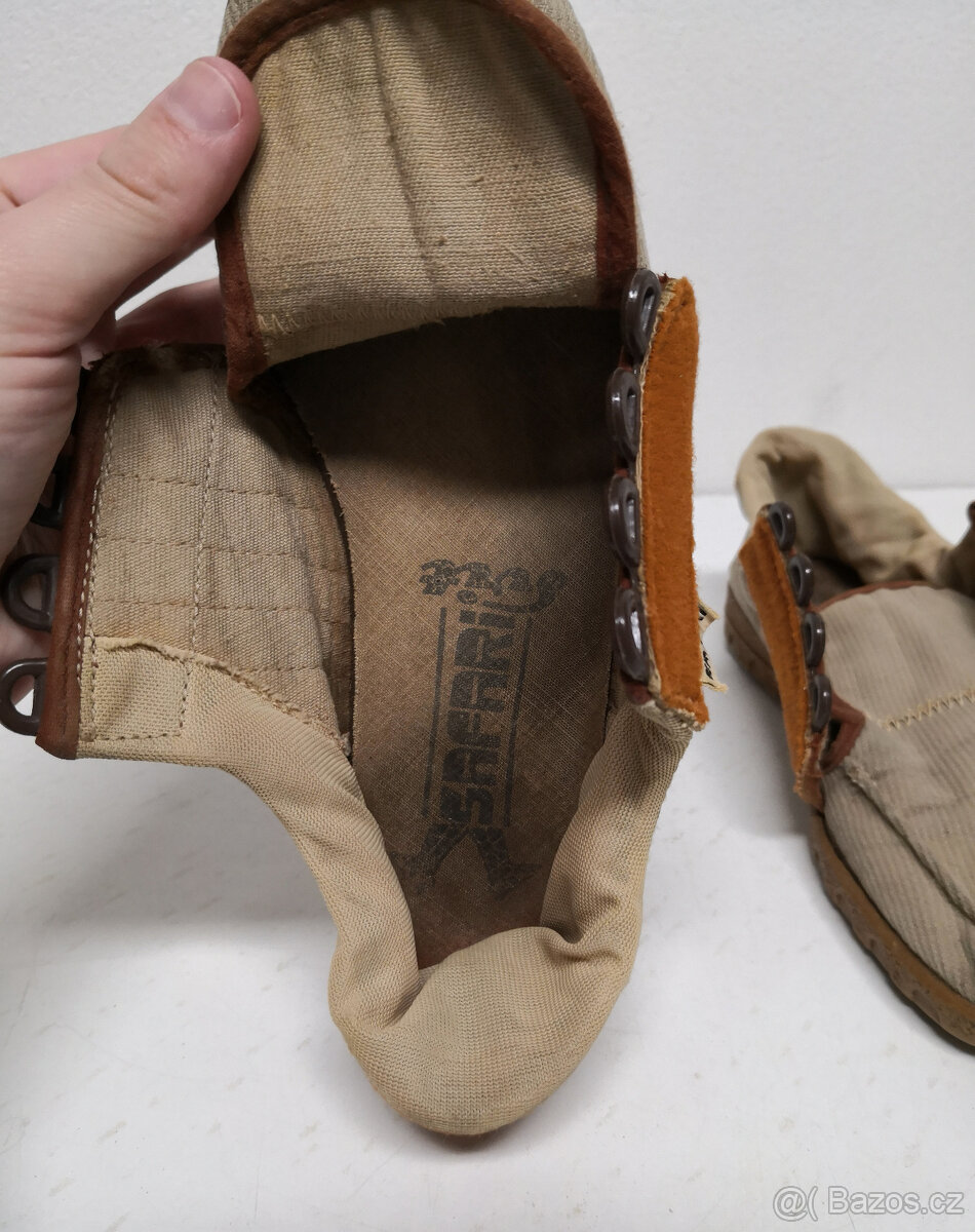 Starožitné Československe topánky Safari - 15