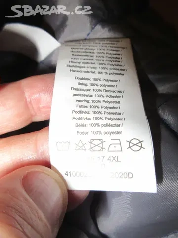 Zimní pánská tm. šedá bunda - nadměr UK XXXL. - 15