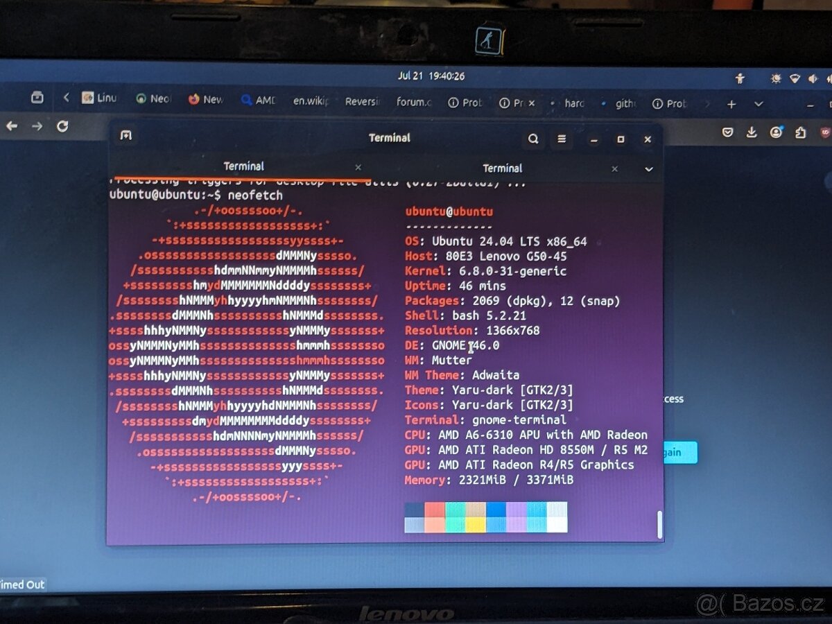 Notebook 80E3 Lenovo G50-45 - 15