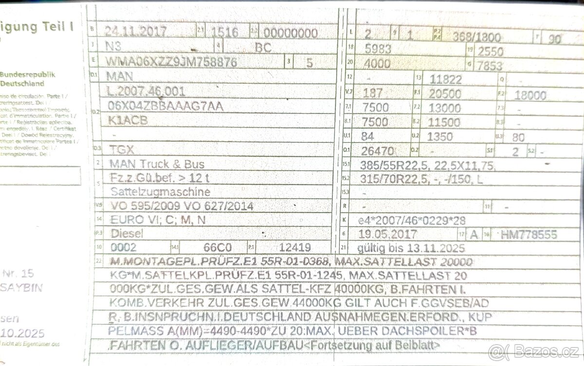 Man TGX 18.500 - 15