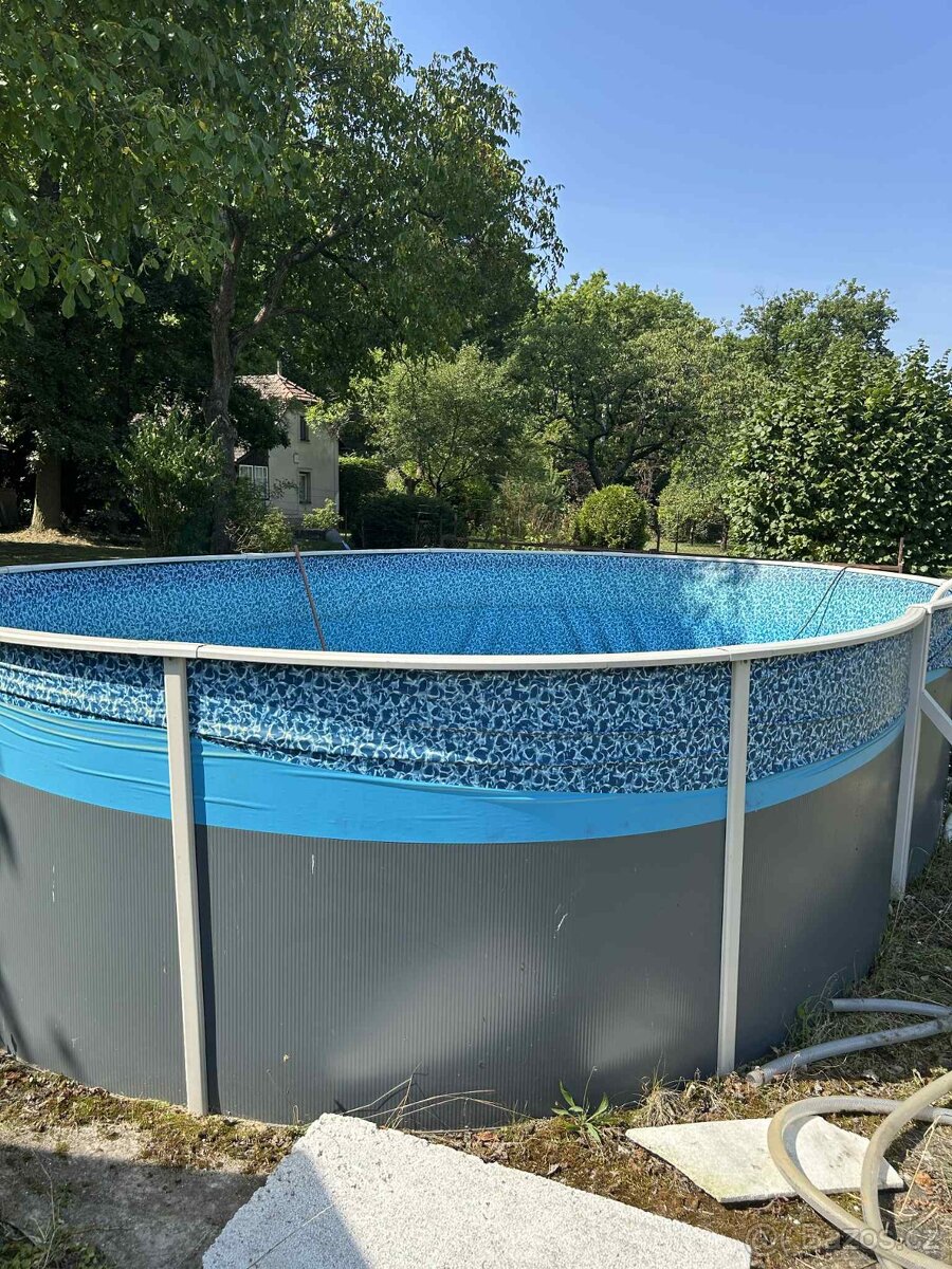 Prodám oválný bazén se vším potřebným příslušenstvím - 15