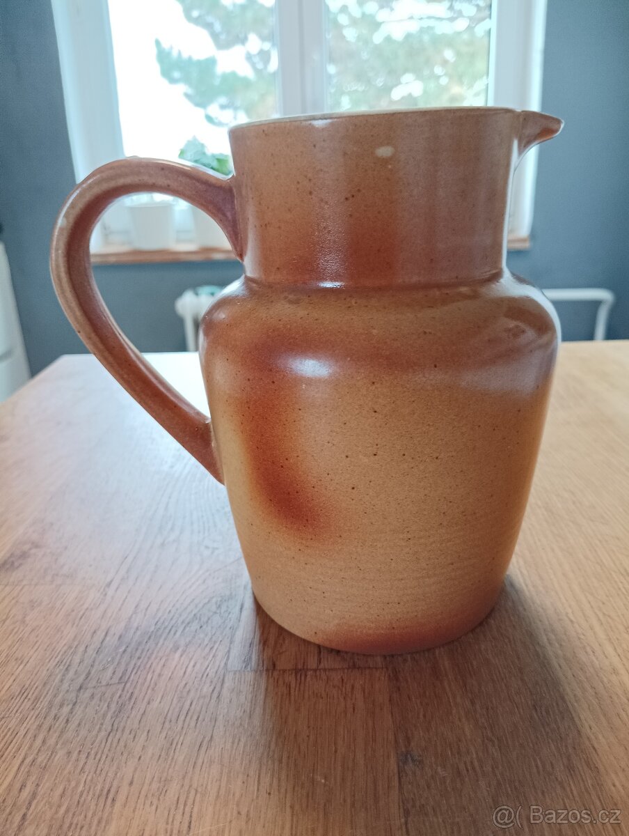 VINTAGE KAMENINOVÝ DŽBÁN GRÉS & POTIERS DIGOIN FRANCIE - 15