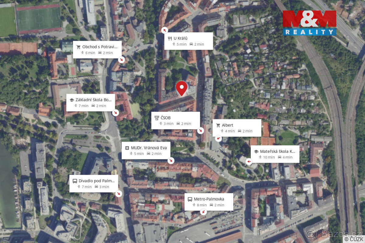 Prodej bytu 2+kk, 49 m², Praha, ul. Andrštova - 15