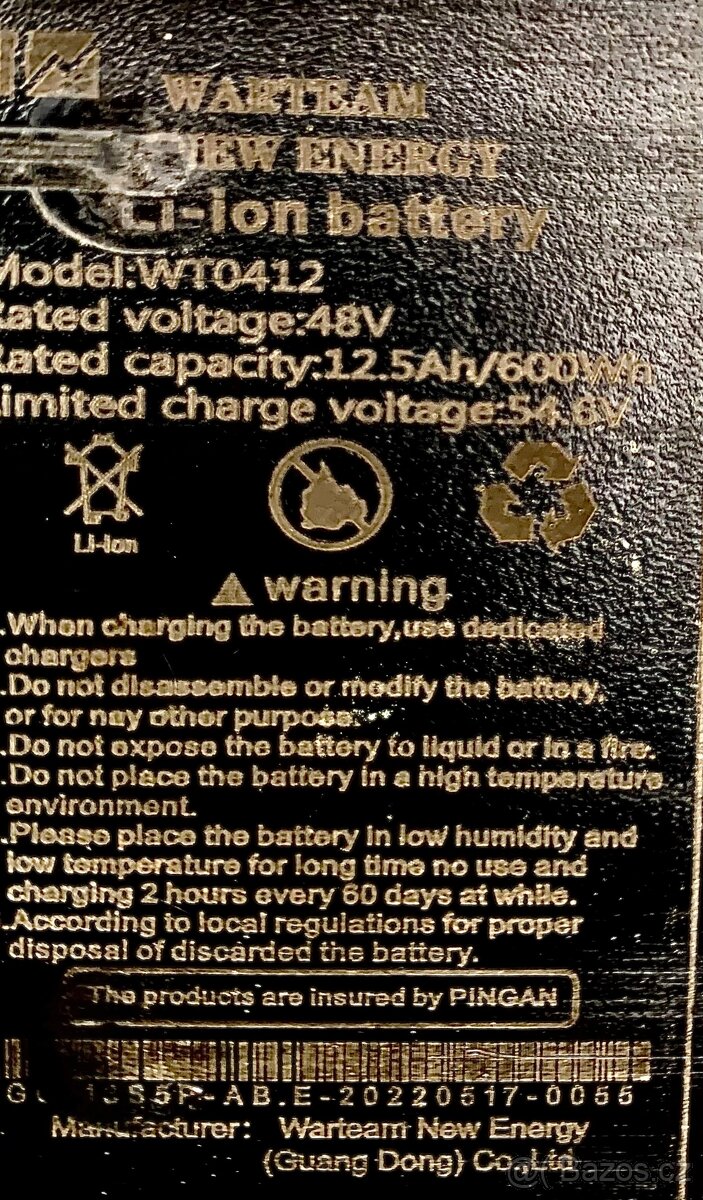 Elektrokolo max rychlost 40 km/h, dojezd 30 km - 15