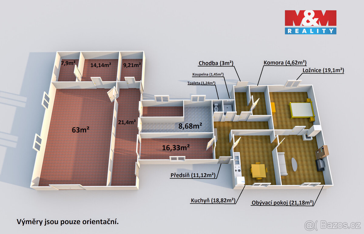 Prodej rodinného domu, 300 m², Zahrádka - 15