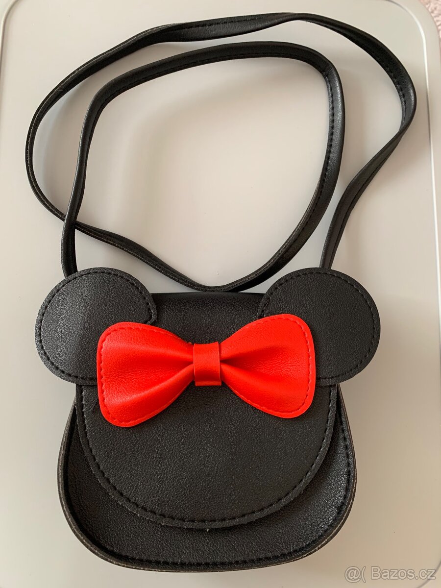Nová kožená světle růžová dětská kabelka Minnie - 15
