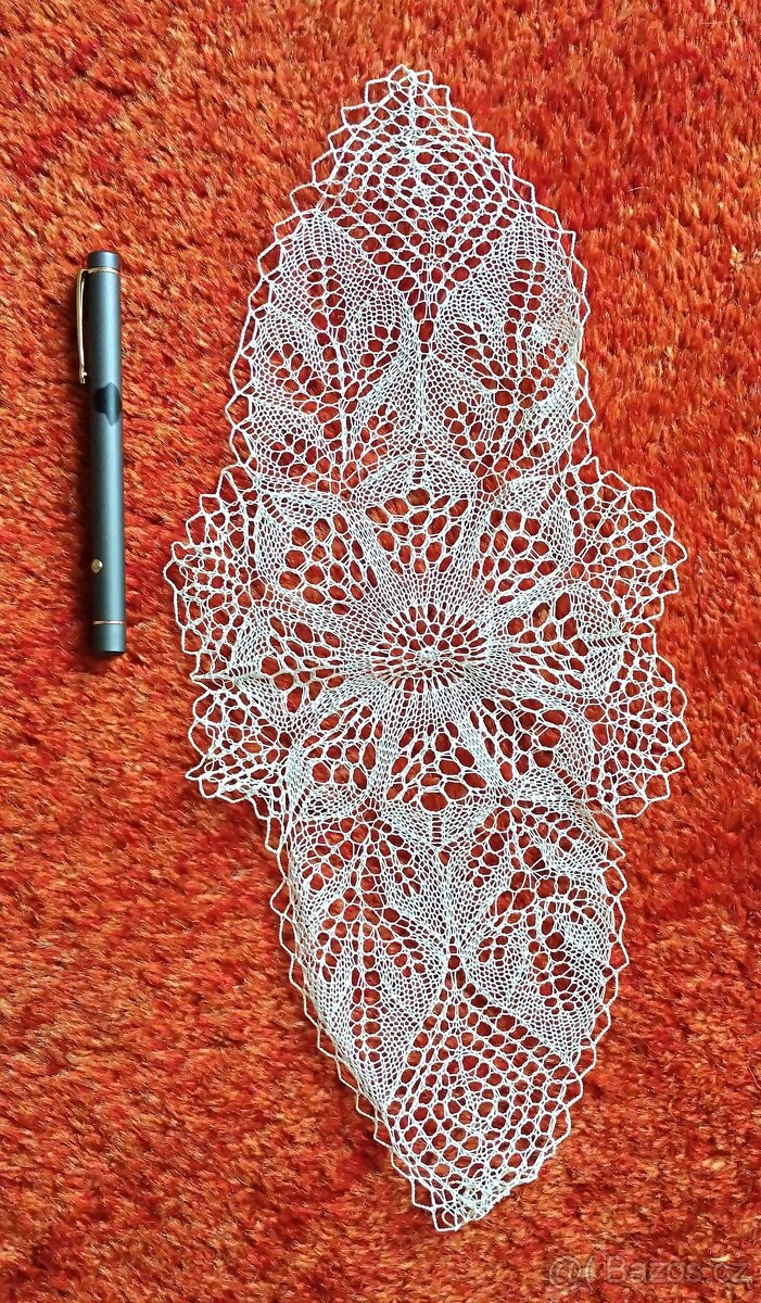 Retro dečky krajkové - háčkované či paličkované - 15