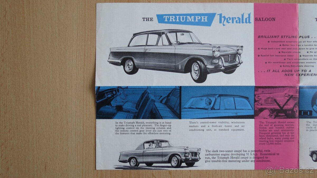 Prospekty Rover, Triumph, TVR, Lotus - od 50. let. - 15