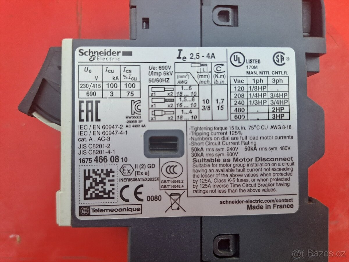 Relé, jističe, stykače, deon - Schneider - 15