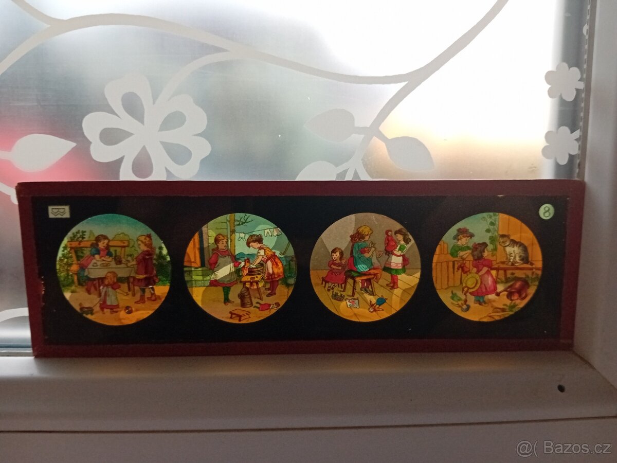 Sklíčka do magické lucerny staré (historické) - 15