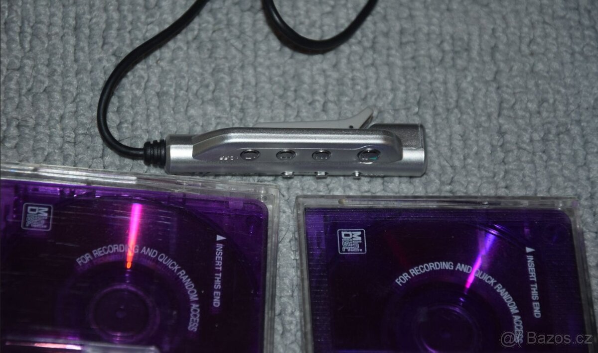 Minidisc SHARP MD-SR70, media, manual, příslušenství - 15