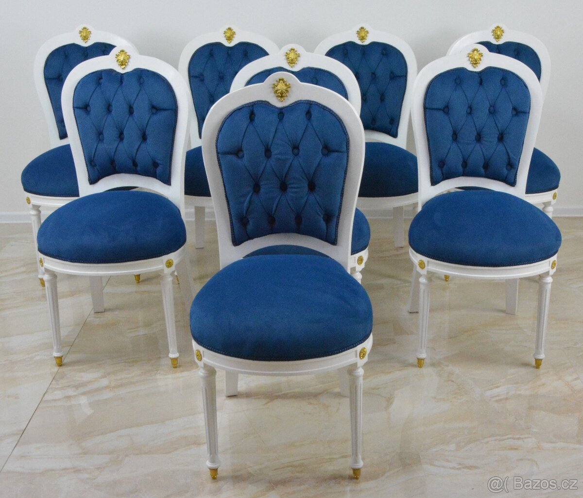 Zámecký jídelní set - 11 částí - zdobený bronzem - 15