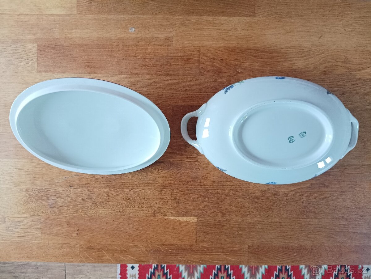 ART DECO PORCELÁNOVÁ TERINA MADESCLAIRE EMILE LIMOGES FRANCE - 15