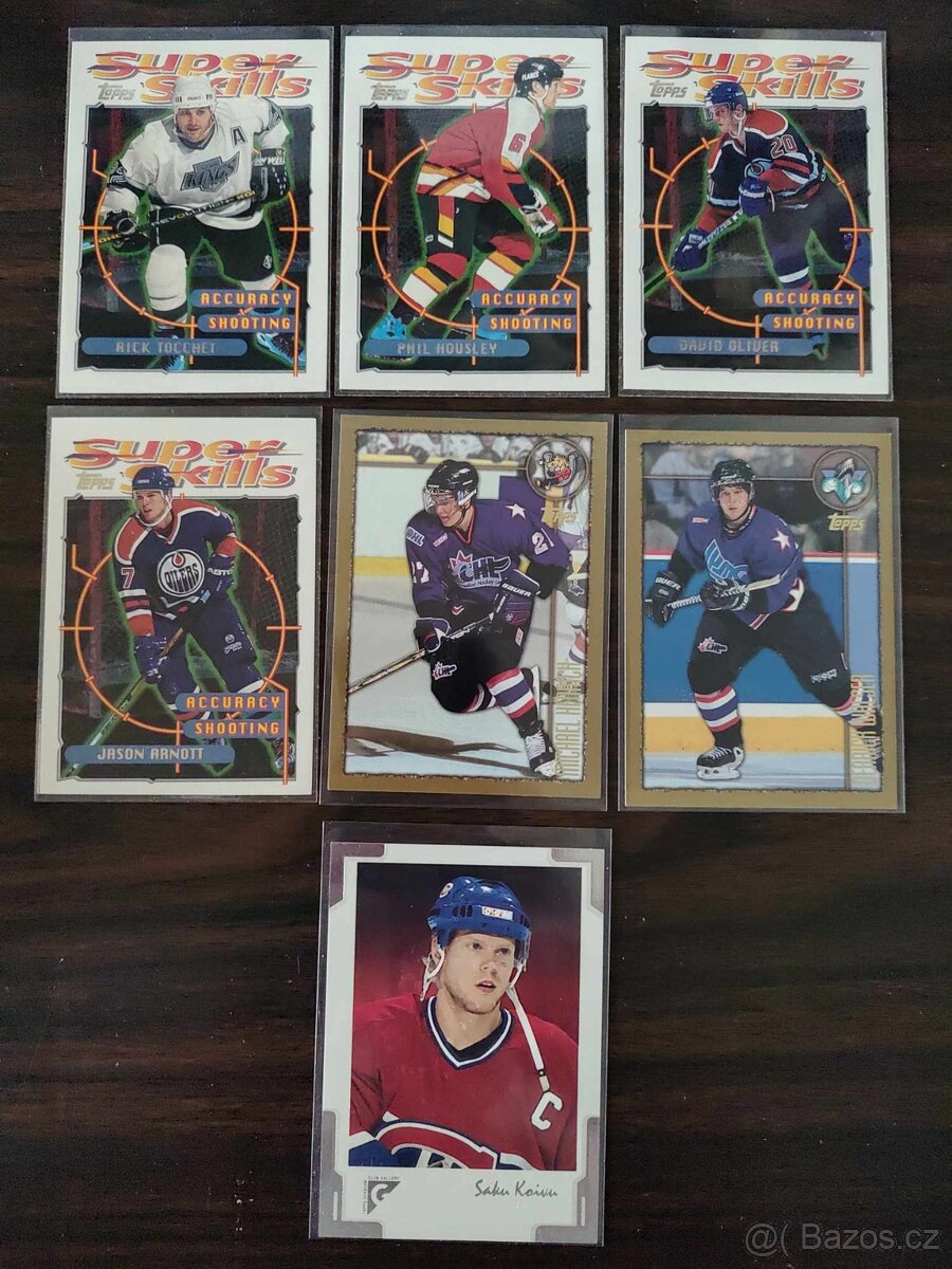 Predám hokejové kartičky z 90 rokov (UD,Top.,metal, pacific. - 15