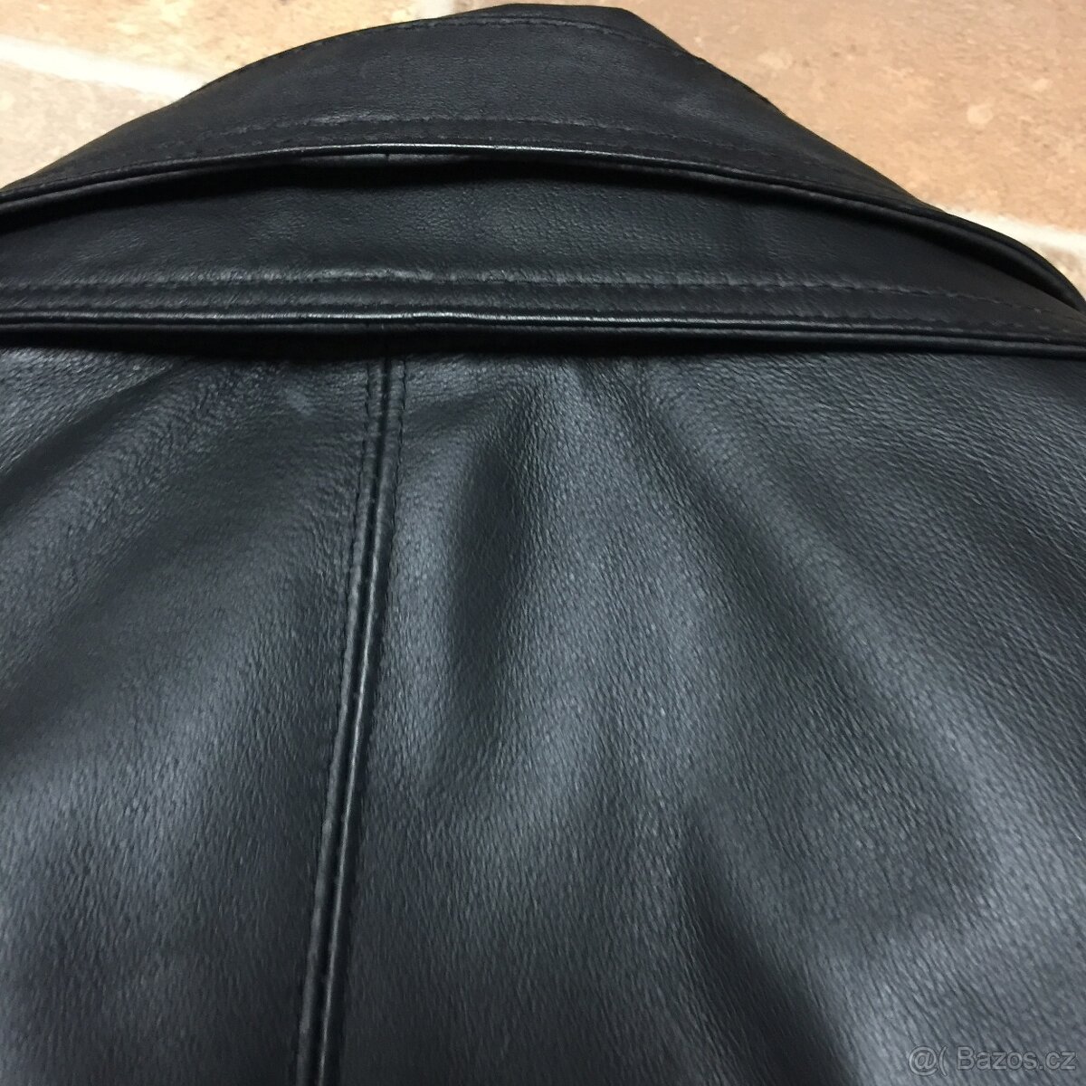 Retro bunda a vesta kožená nenošená luxusní Top stav - 15
