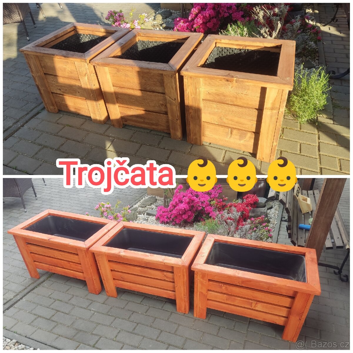 TRUHLÍKY, vyvýšené záhony... různé rozměry, design... - 15