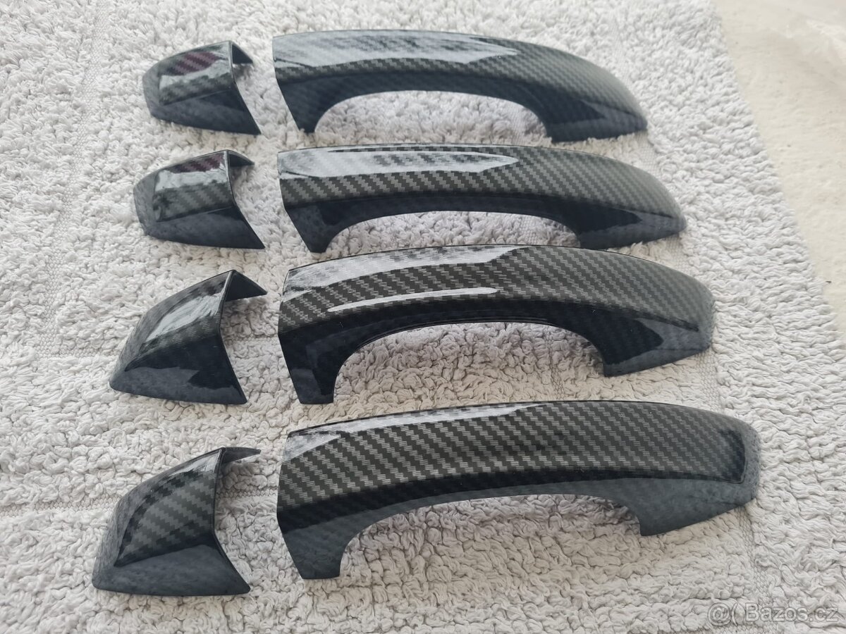 KARBONOVÉ klučky krytky klučiek pre ŠKODA VOLKSWAGEN - 15