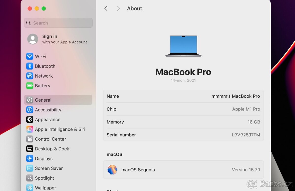 Apple MacBook Pro 14” M1 Pro 2021 - 15