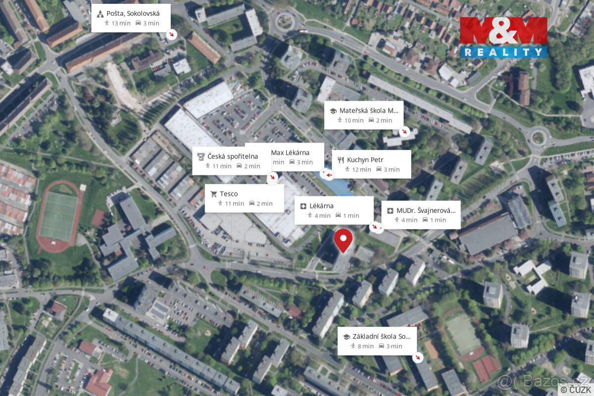Prodej bytu 2+1, 55 m², Sokolov, ul. Závodu míru - 15