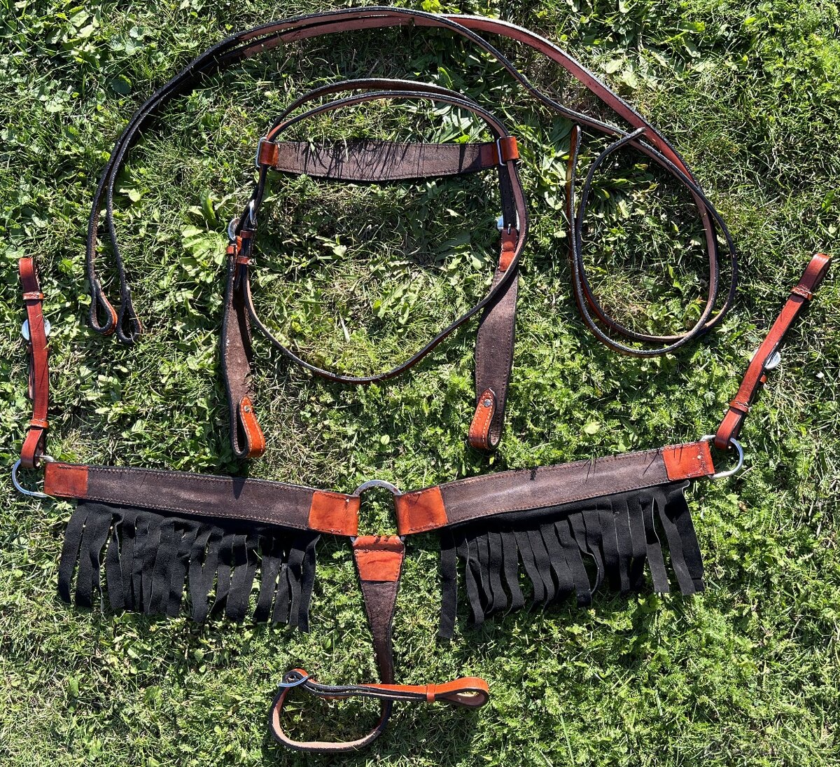 Westernový set hnědý barevný - 15