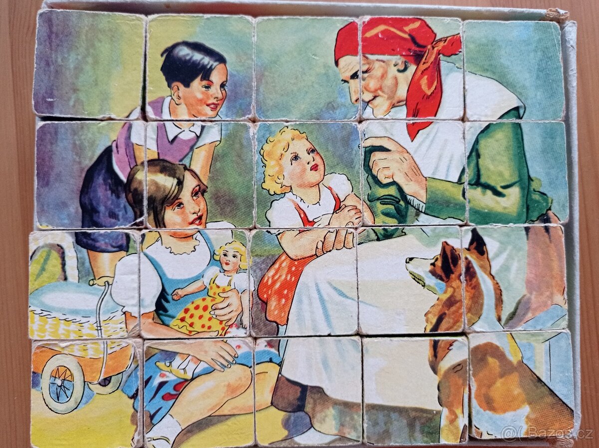 Retro obrázkové kostky TOFA Pohádky - 15