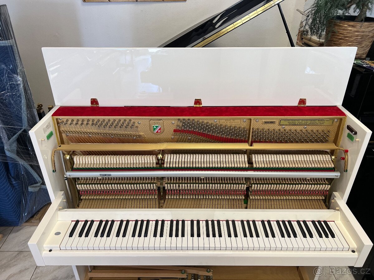 Bílý Petrof 118 S1 se zárukou 5let, doprava zdarma. - 15