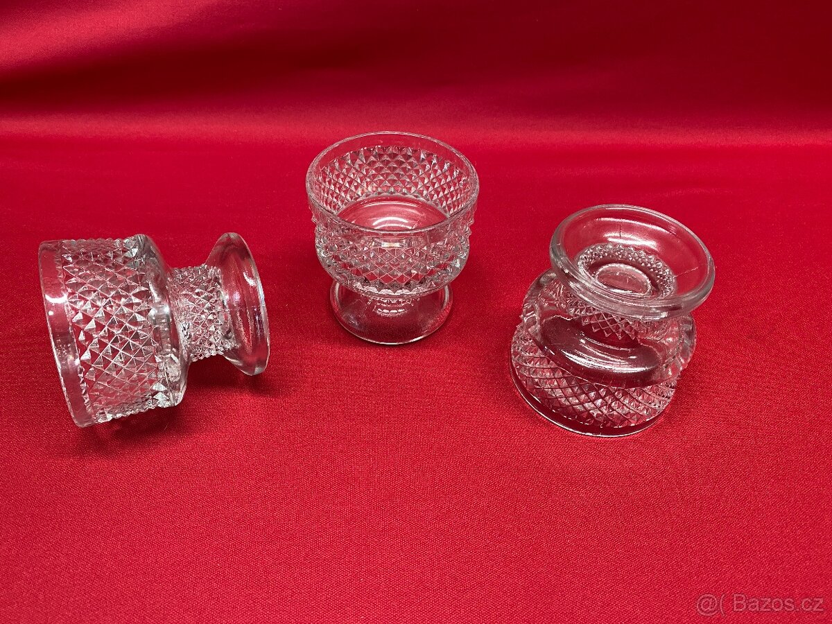 sklenice retro sklenice sada československé sklo pohár - 15