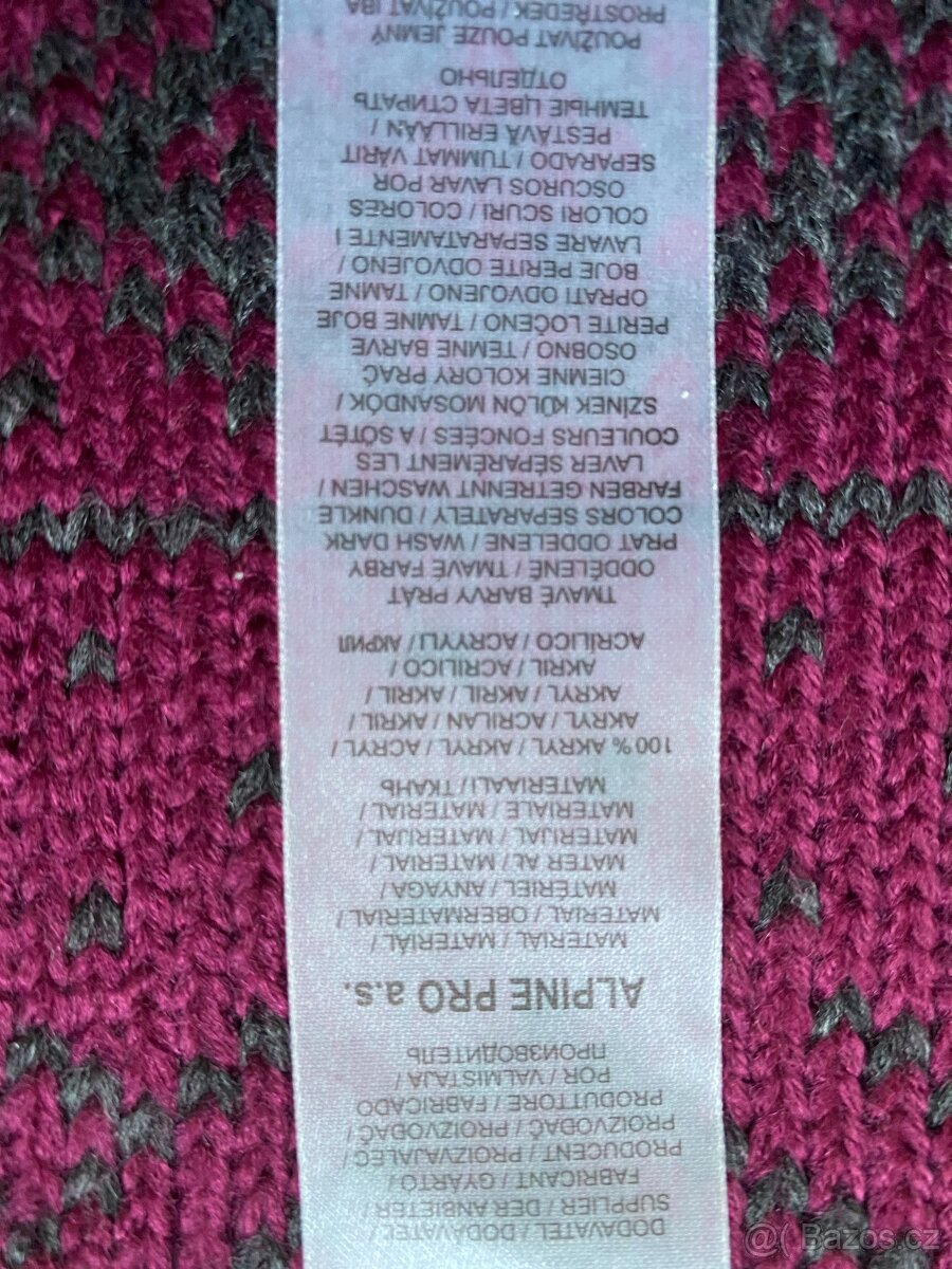 Nová unisex zimní šála Alpine Pro - 180 cm, akryl - 15