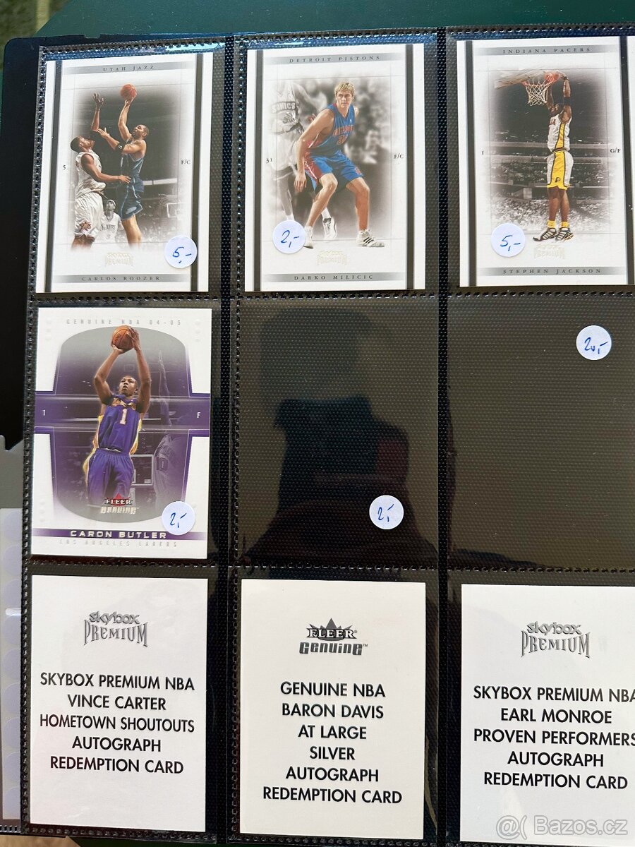 NBA karty (limitky,podpisovky, dresovky) - 15